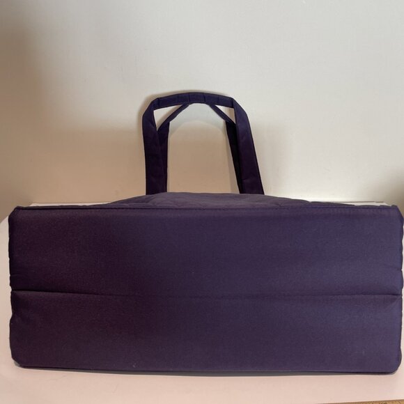 Travelon Shoulder Bag Purse Purple 3 Compartments RDIF Anti-Theft Nylon EUC - Picture 4 of 16